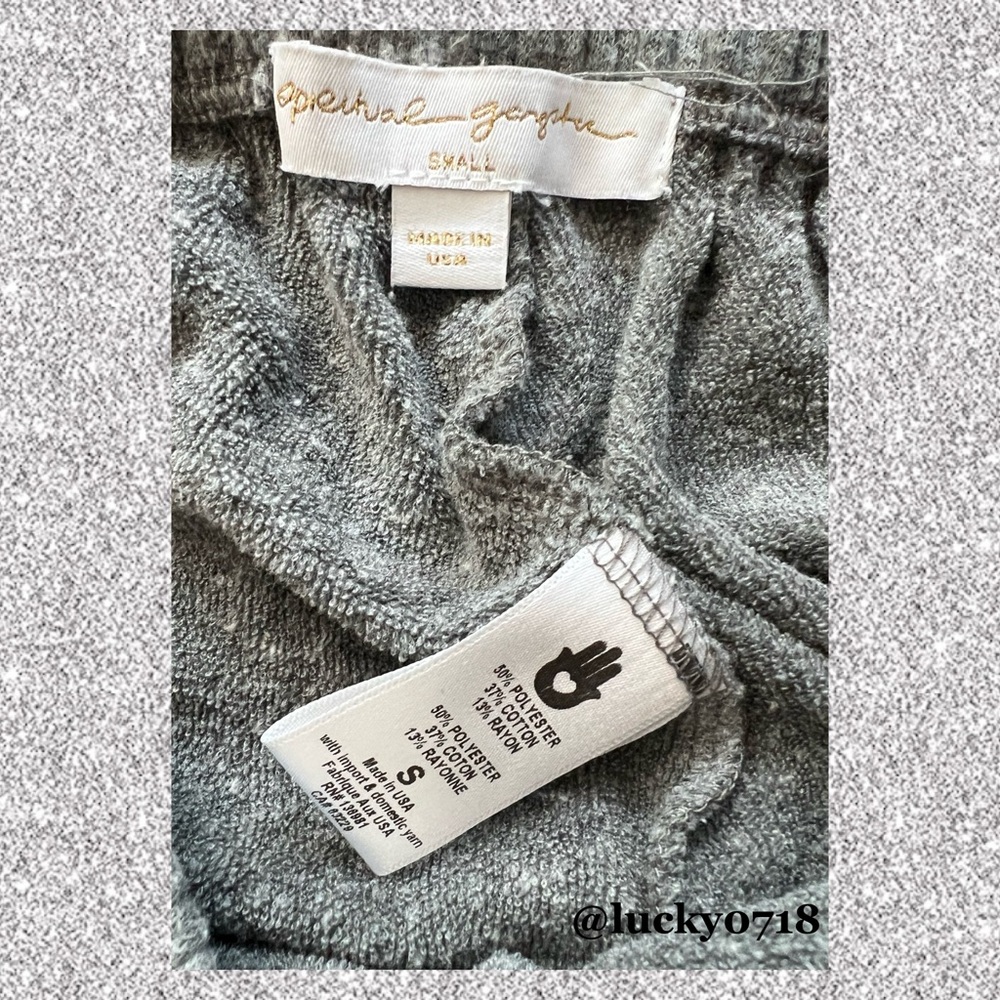 Spiritual Gangster Gray with side Rainbow Stripe Sweatpants Sz S - Picture 4 of 6